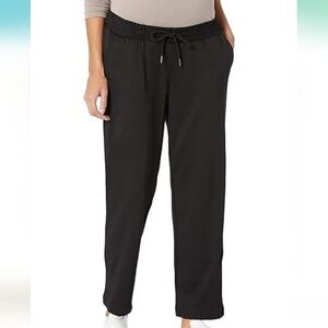 Black Drawstring Waist Career Casual‎ Pants Work Travel Trousers
